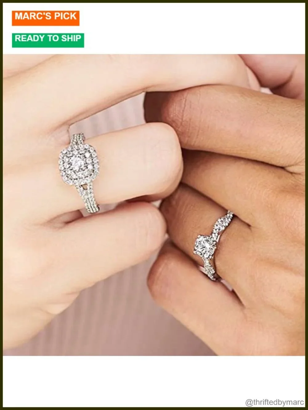 Moissanite Engagement Ring Platinum Plated Silver 1.13 cttw Round Halo Cathedral